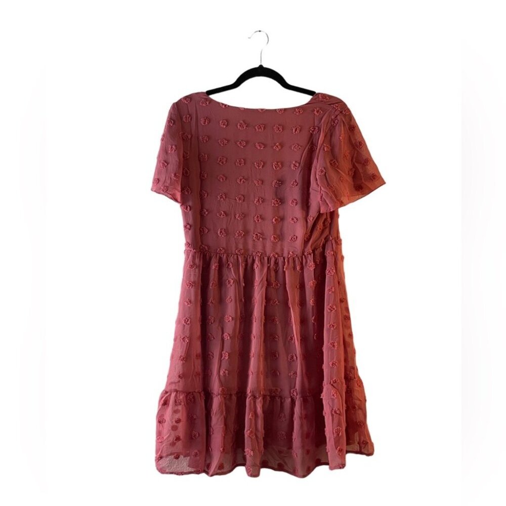 Alredine womens pink short sleeve dress NWT Small - Picture 3 of 5